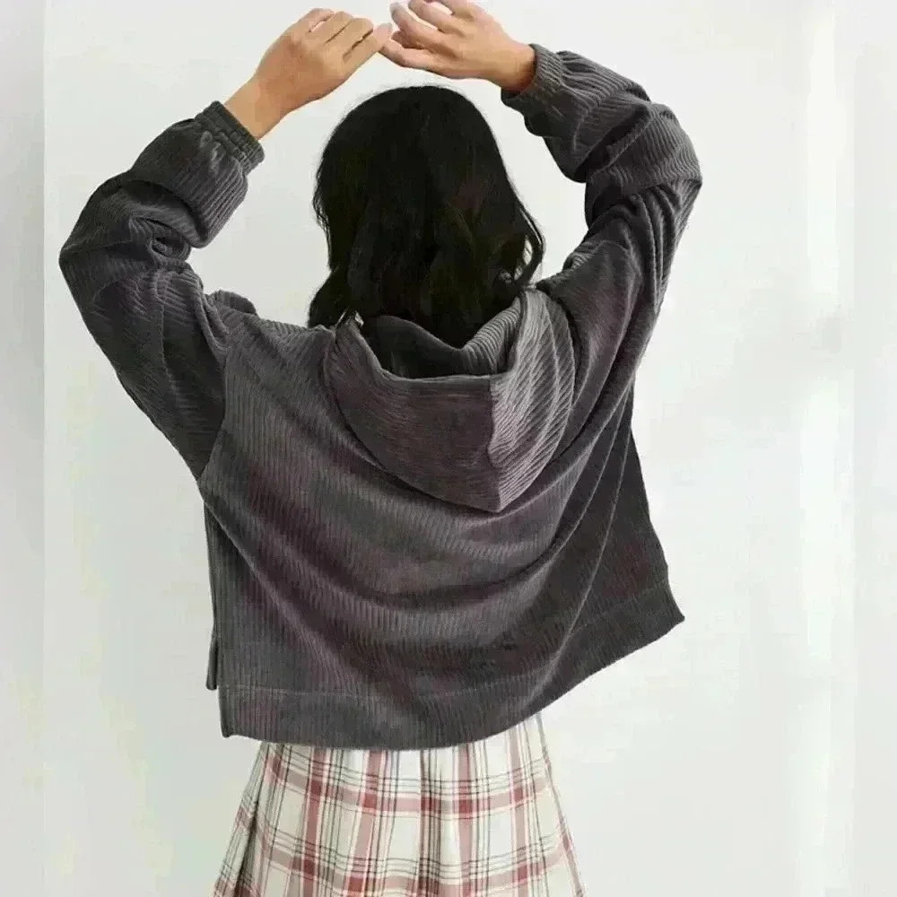 AERIE Groove-On Velour Hoodie Sweater - Picture 10 of 11